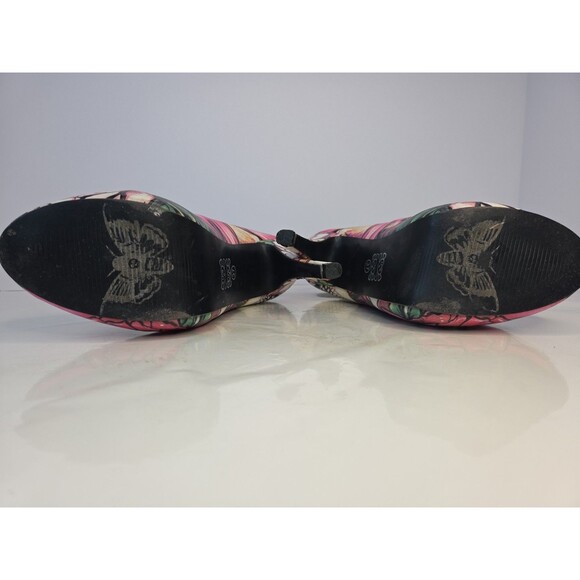 Iron Fist Funky Unique Skulls & Spiders US Sz 6 Platform 4" High Heels Statement - Picture 8 of 13